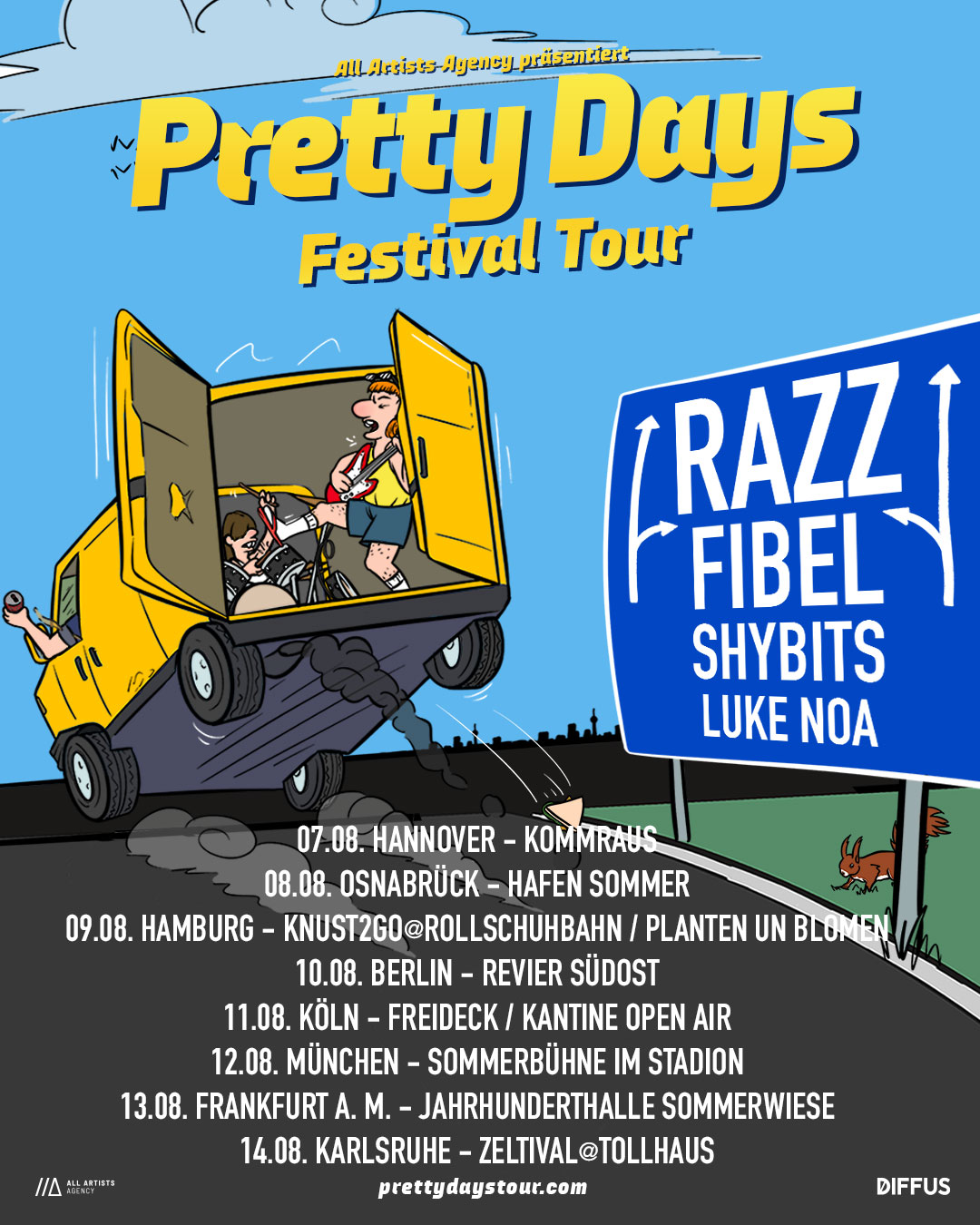 pretty days razz fibel konzerte